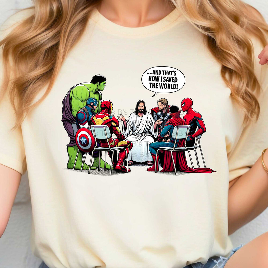 Superhero Christian SINGLE DTF TRANSFER