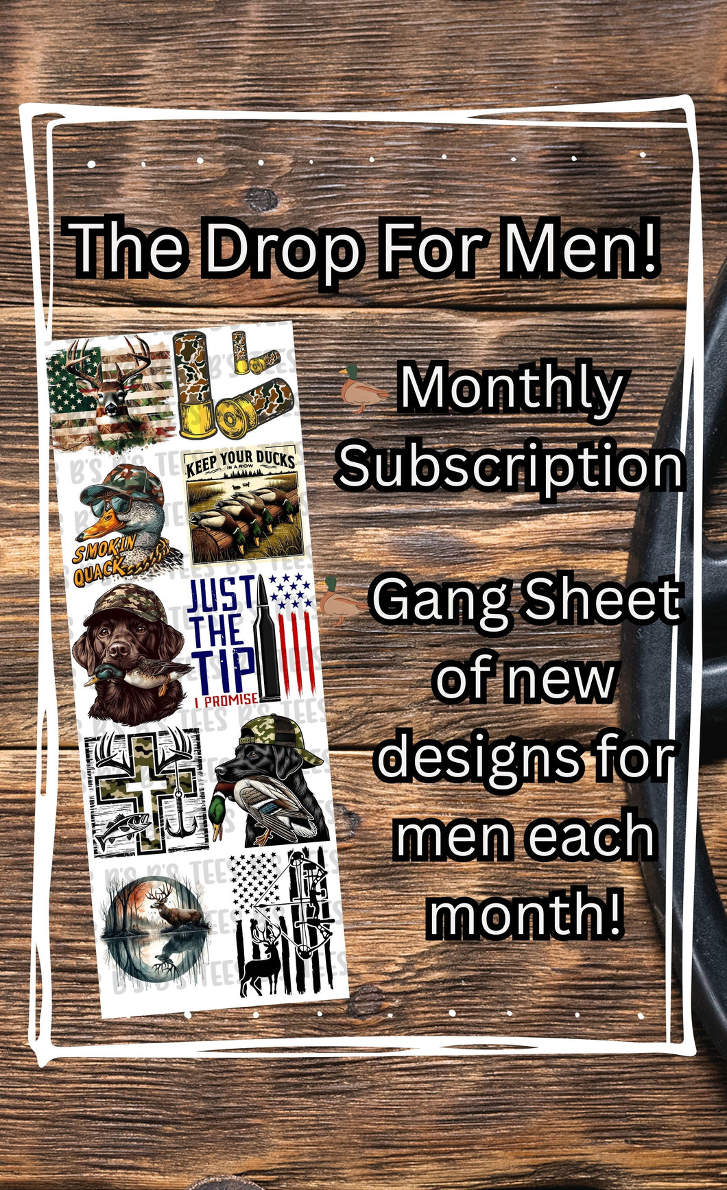 🖤 The Drop by B’s Tees FOR MEN – Monthly DTF Gang Sheet