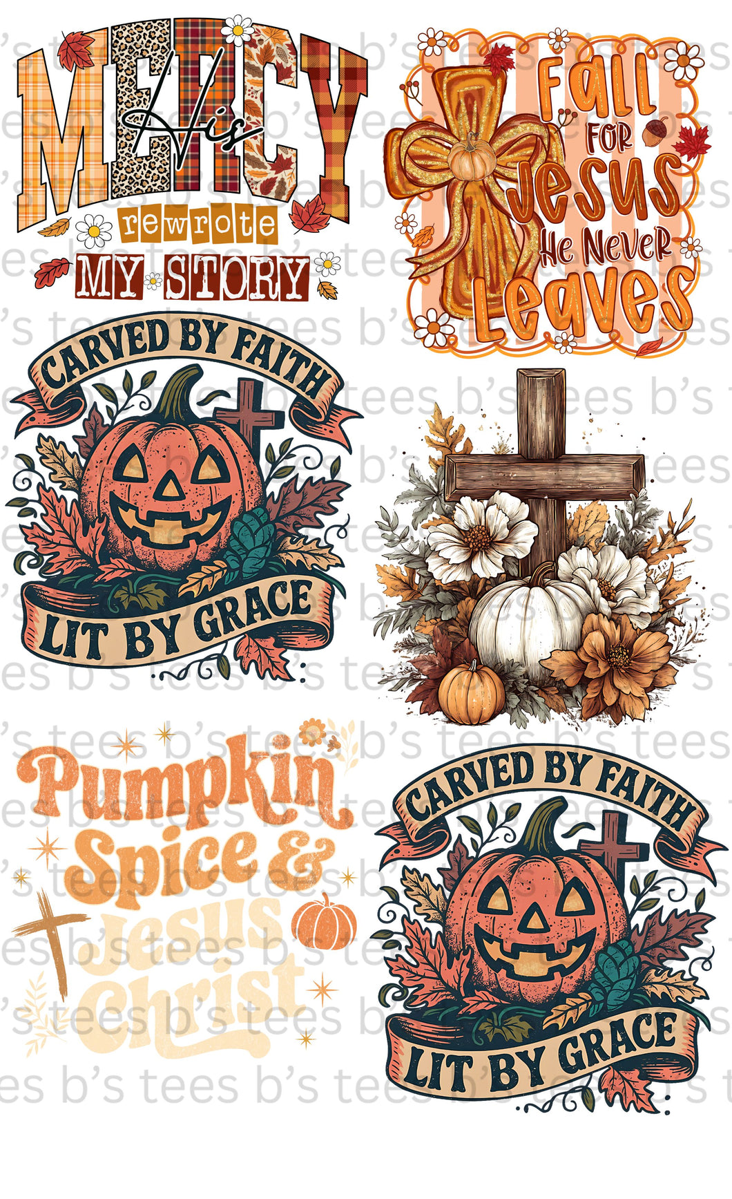 Christian Fall Gang Sheet 22 by 36