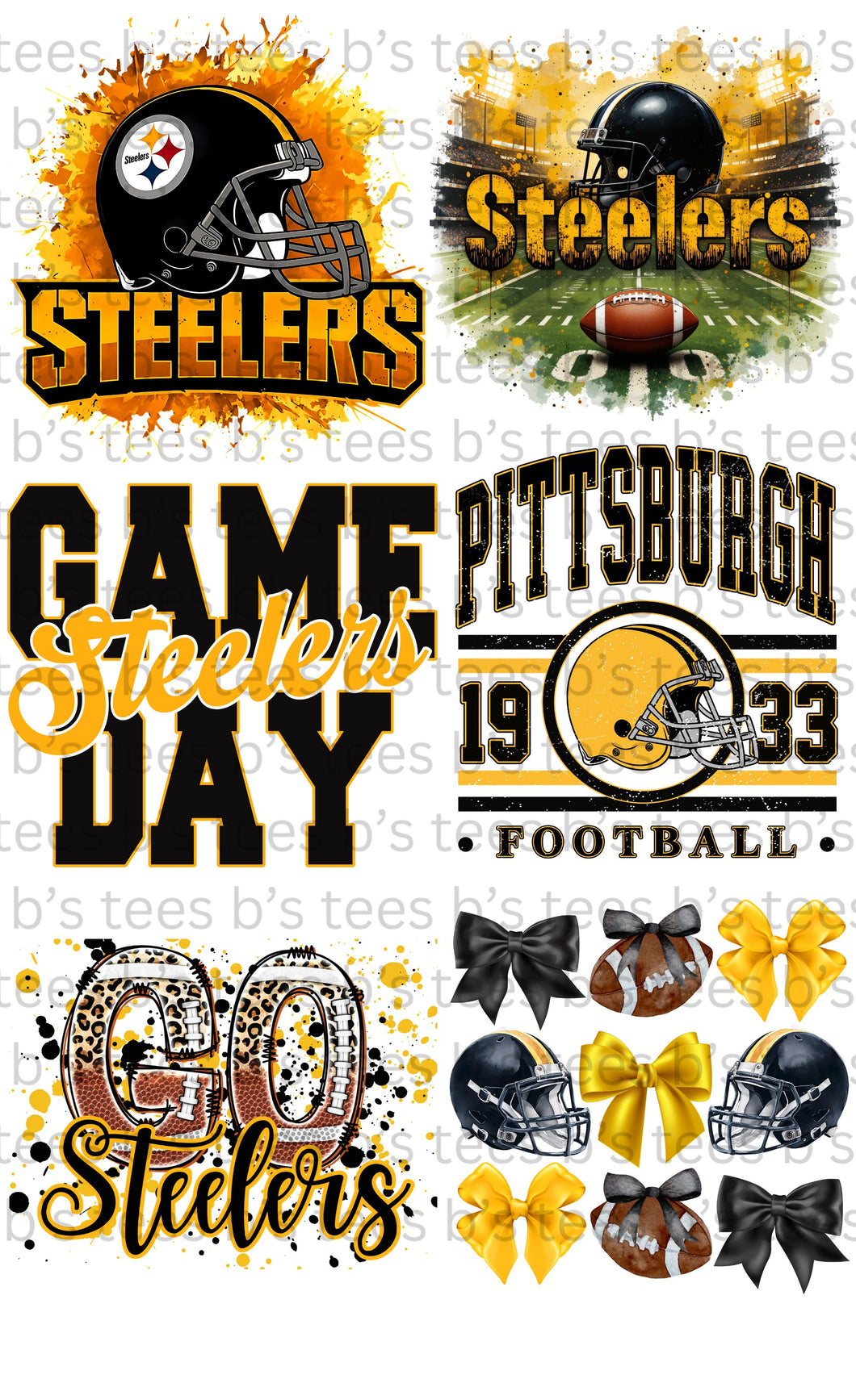 Steelers Gang Sheet 22 by 36