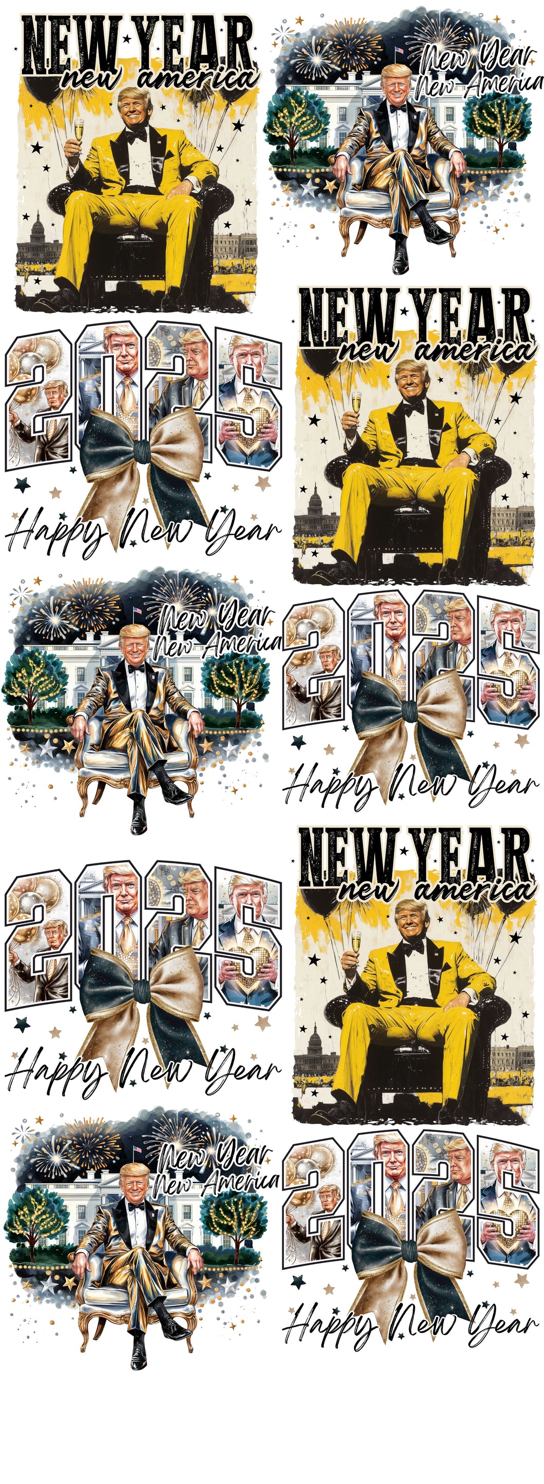 Trump New Years  DTF 22