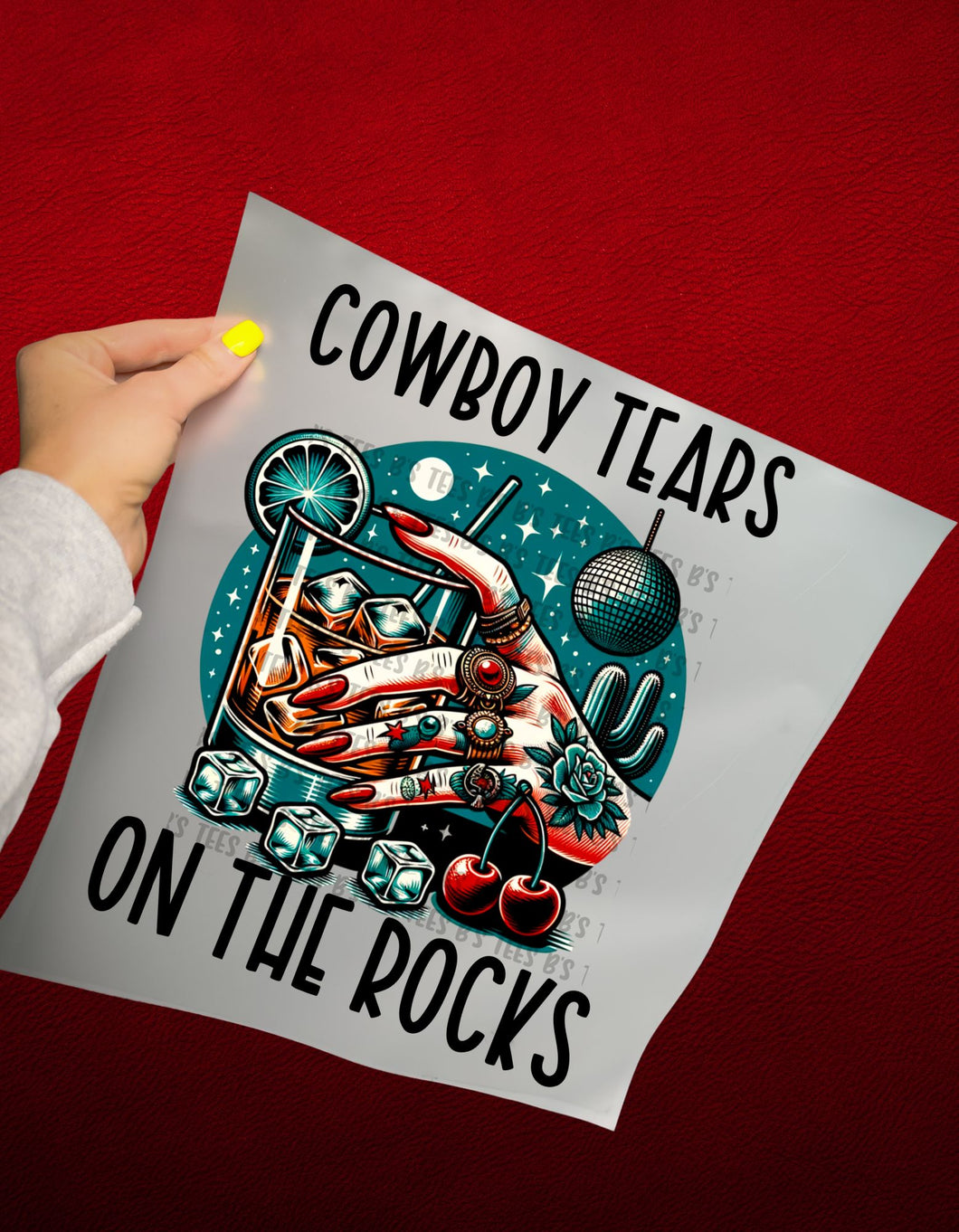 Cowboy Tears SINGLE DTF TRANSFER