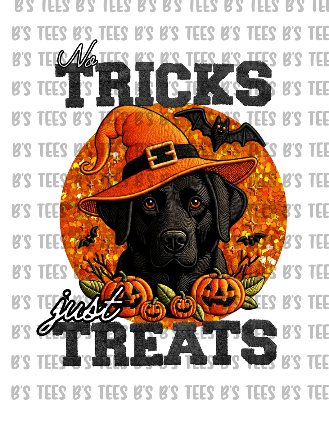 Black Lab Tricks & Treats PNG