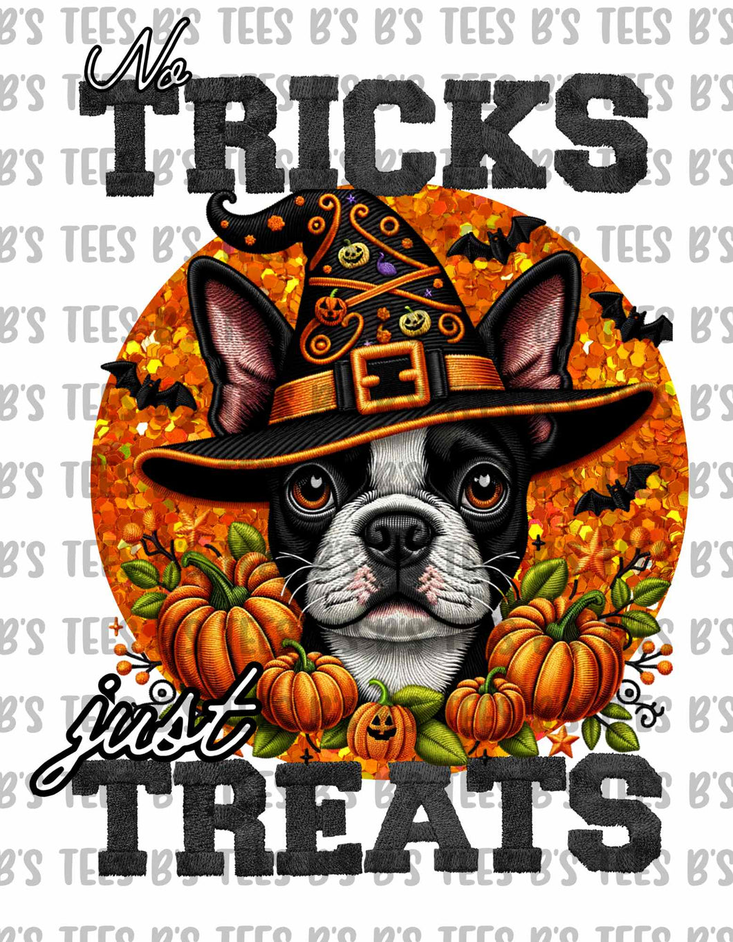 Boston Terrier Tricks & Treats PNG