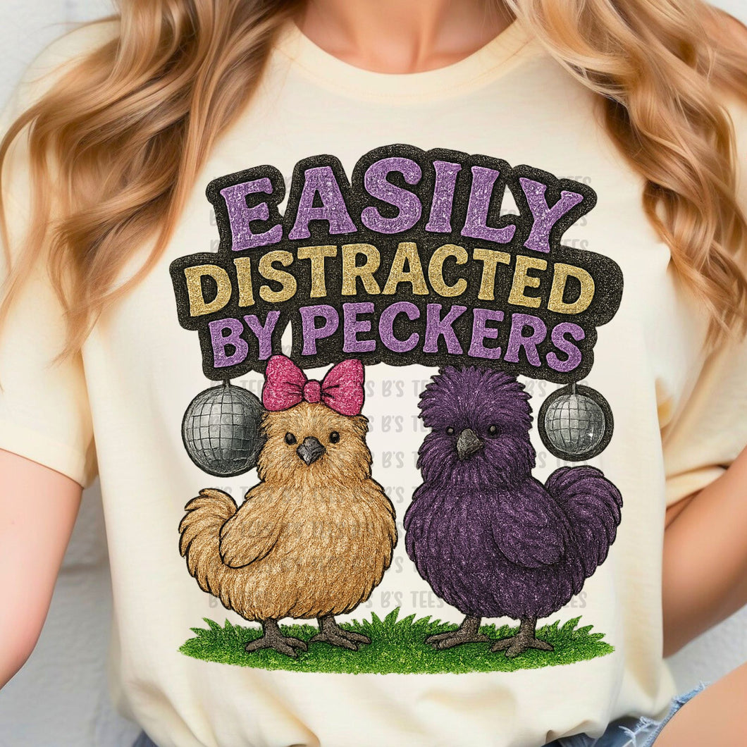 Easily Distracted By Peckers SINGLE DTF TRANSFER