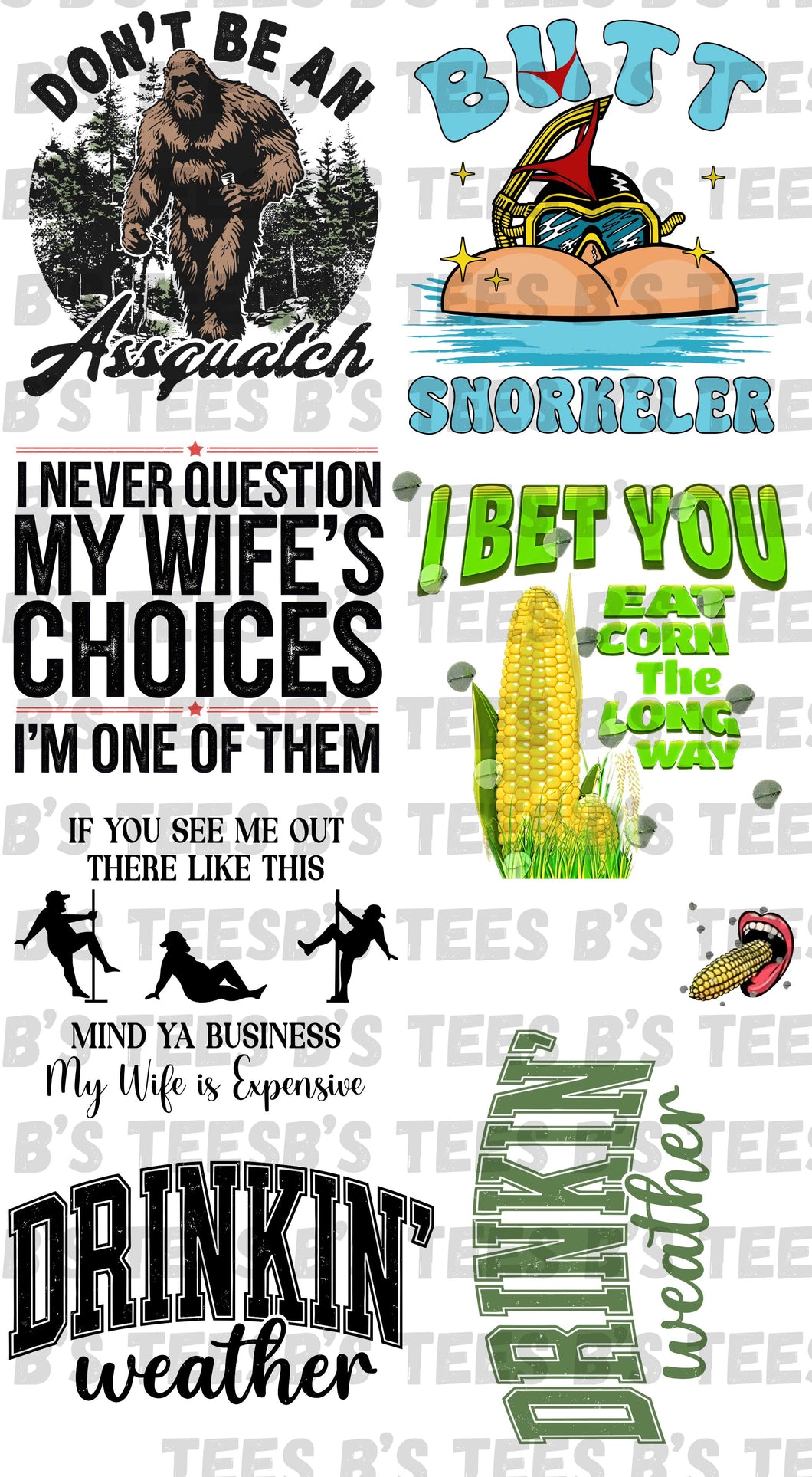 Funny Men's Gang Sheet 22