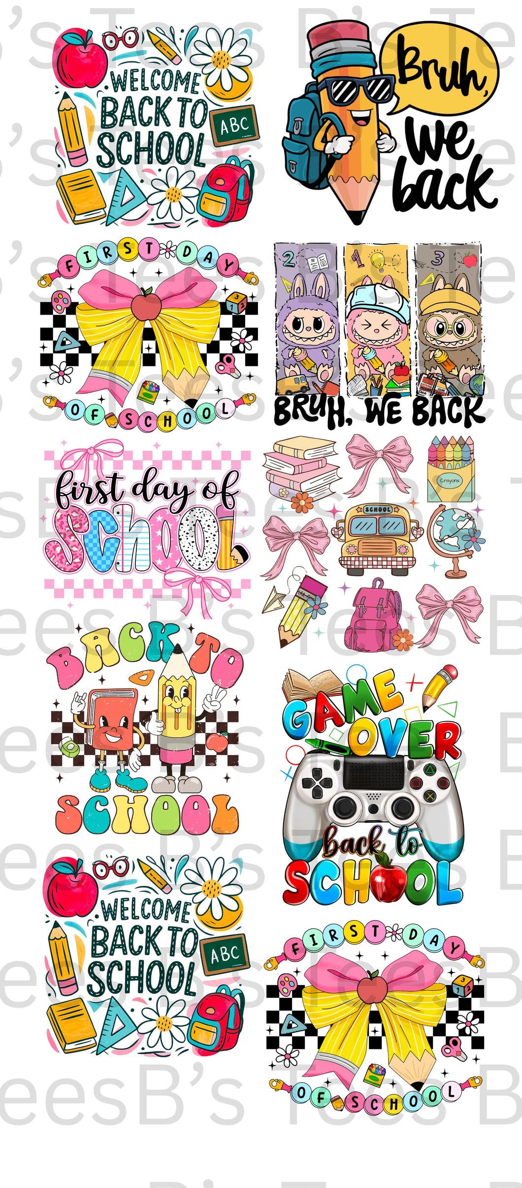 Back To School Gang Sheet 22